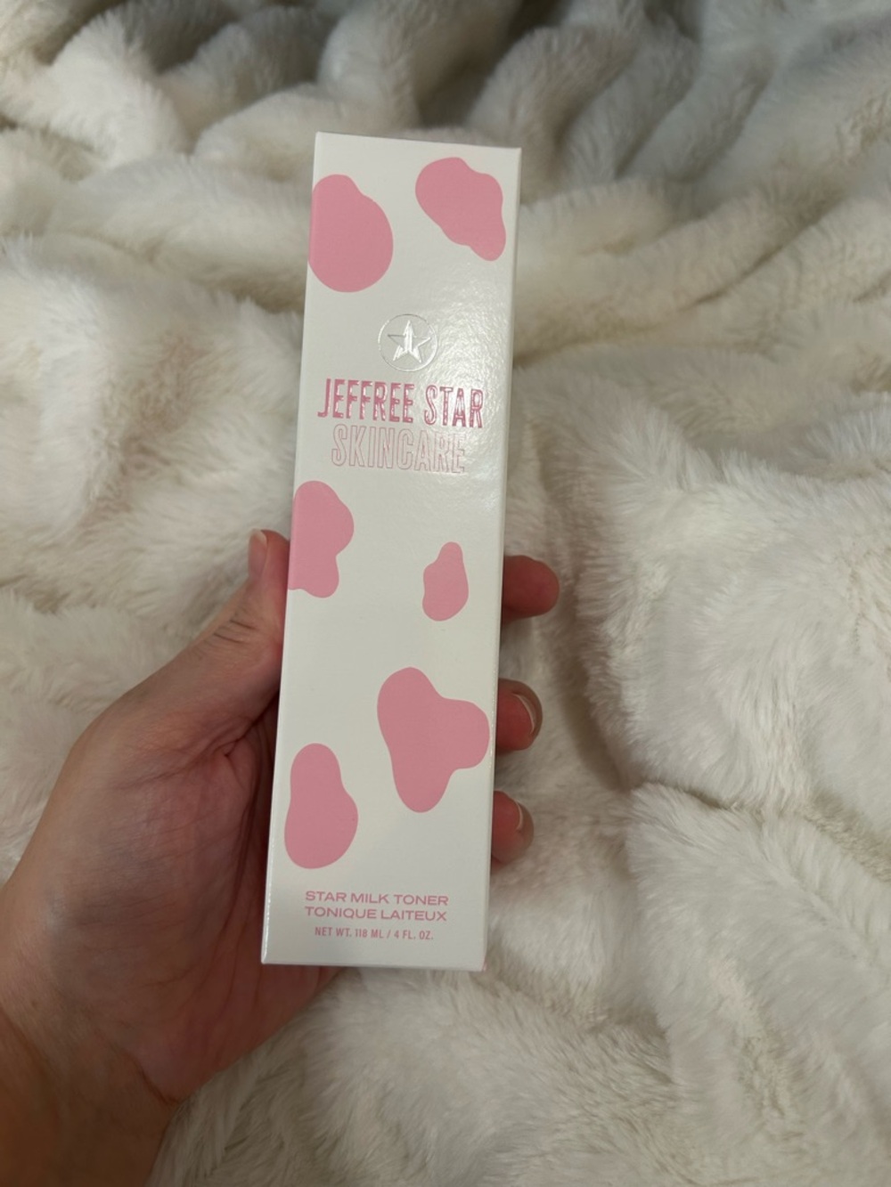Jeffree Star Pink & White Star Milk Toner Packaging